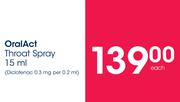 OralAct Throat Spray-15ml