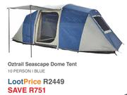 Oztrail Seascape Dome Tent For 10 Persons In Blue