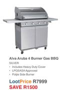 Alva Aruba 4 Burner Gas BBQ