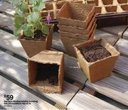 Nortene Biodegradable Growing Pot L8cm x W8cm x W8cm Set Of 14 81419996