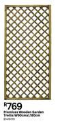 Premices Wooden Garden Trellis W90cm X L180cm  81419719