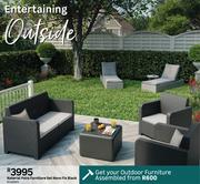Naterial Patio furniture Set Novo Fix Black 81469911