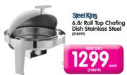 Steel King 6.8L Roll Top Chafing Dish Stainless Steel