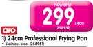 Aro 24cm Professional Stainless Steel Frying Pan 