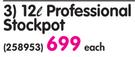 Aro 12L Professional Stainless Steel Stockpot