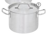 Aro 12L Professional Stainless Steel Stockpot