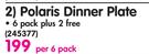 Continental Polaris Dinner Plate-Per 6 Pack