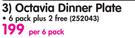 Continental Octavia Dinner Plate-Per 6 Pack