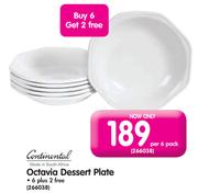 Continental Octavia Dessert Plate-Per 6 Pack