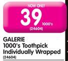 Galerie 1000's Toothpick Individually Wrapped