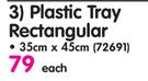 Supergrip Plastic Tray Rectangular-35x45cm