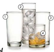 Consol Whisky Glasses-Per 6 Pack