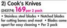 Bakers & Chefs Cook's Knives-Per 2 Pack