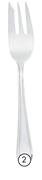 EJS Bistro Stainless Steel Cake Forks-Per 6 Pack