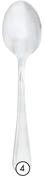 EJS Bistro Stainless Steel Tea Spoons-Per 6 Pack