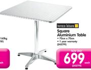 Terrace Leisure Square Aluminium Table
