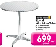 Terrace Leisure Round Aluminium Table