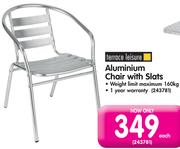 Terrace Leisure Aluminium Chair With Slats