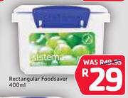 Sistema Rectangular Foodsaver 400ml