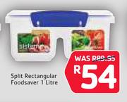 Sistema Split Rectangular Foodsaver 1Ltr
