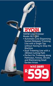 Ryobi shop rlt 580