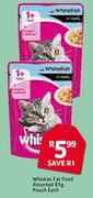Whiskas Cat Food Pouch Assorted-85g Each