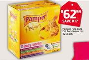 Pamper Fine Cuts Cat Food Assorted-12s Each