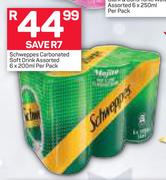 Schweppes Carbonated Soft Drink-6X200ml