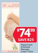 Happy Event Antenatal Massage Cream-125ml