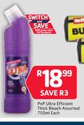 PnP Ultra Efficient Thick Bleach Assorted-750ml Each