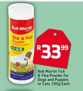 Bob Martin Tick & Flea Powder For Dogs & Puppies Or Cats-100g Each