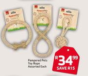 Pampered Petz Toy Rope Assorted-Each