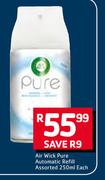 Air Wick Pure Automatic Refill Assorted-250ml Each