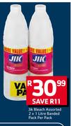 Jik Bleach Assorted Banded Pack-2 x 1Ltr Per Pack