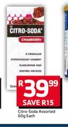 Citro Soda Assorted-60g Each