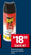 Raid Insecticide Assorted-300ml Each