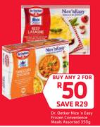 Dr.Oetker Nice n Easy Frozen Convenience Meals Assorted-2 x 350g