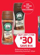 Robertsons Herbs Oe Seasoning Assorted-2 x 100ml