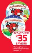 The Laughing Cow Plain Or Light Cheese Wedges-2 x 8s