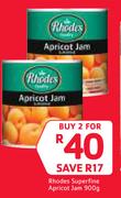 Rhodes Superfine Apricot Jam-2 x 900g