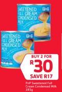 PnP Sweetened Full Cream Condensed Milk-2 x 385g