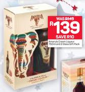 Amarula Cream Liqueur 750ml And 2 Glass Gift Pack 