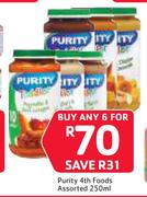 Purity 4th Foods Assorted-6 x 250ml