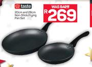 Taste 20cm And 28cm Non Stick Frying Pan Set 