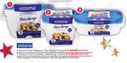 Sistema Rectangular 950ml Foodsaver Take Alongs 3's-Per Pack  