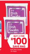 PnP Dish Swabs 10 Pack-For 2