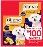 Beeno Dog Biscuits Assorted-2 x 1Kg