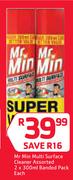Mr.Min Multi Surface Cleaner Assorted Banded Pack-2 x 300ml