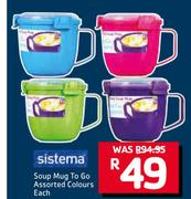Sistema Soup Mug To Go Assorted Colours-Each