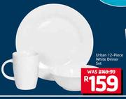 Urban 12 Piece White Dinner Set